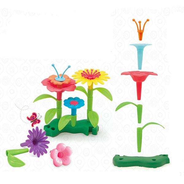 Drömträdgårdsserie för flickor Blomsterträdgårdsbyggnadsleksak