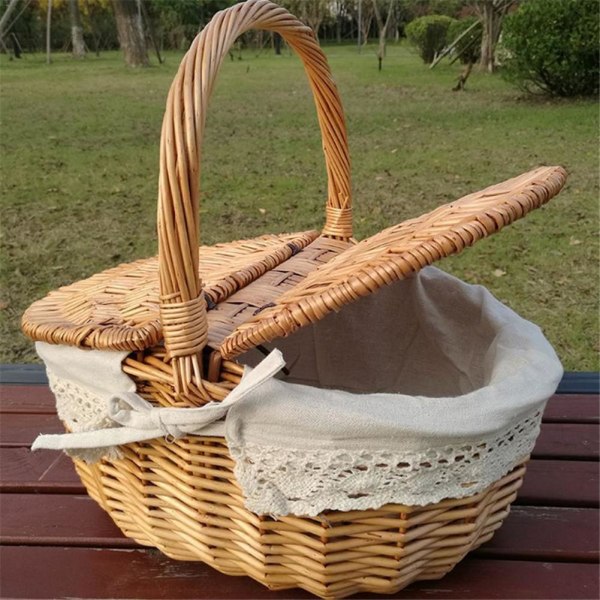 Picknickkorg Handgjorda fl tade v skor Camping Shopping F rvaring