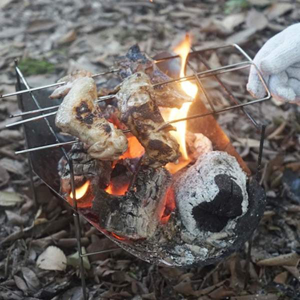 Utomhusställ Enkelt Grillställ Uppvärmning Stålgrill