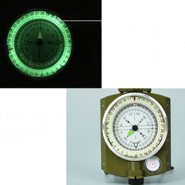 Vattentät Survival Military Compass Vandring Camping Army