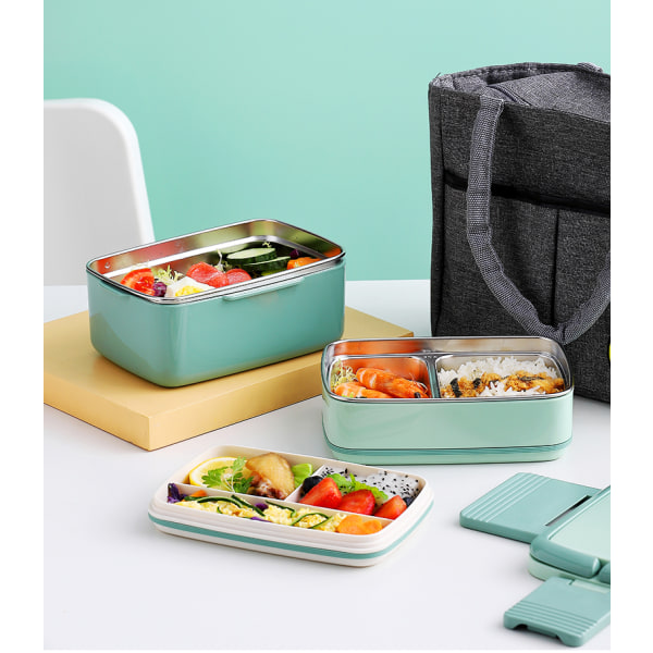 1 ST Lunchbox i rostfritt stål för barn Bärbar läcksäker
