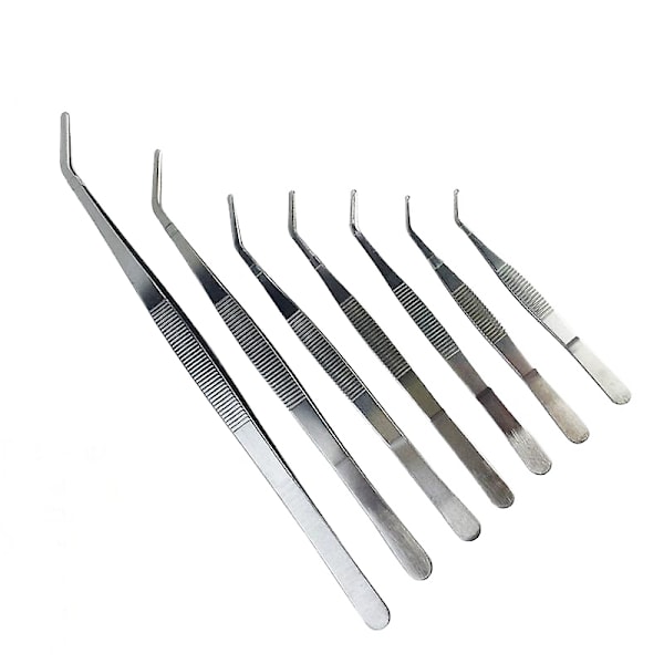 7 st/ set med pincett i rostfritt stål, hög precision