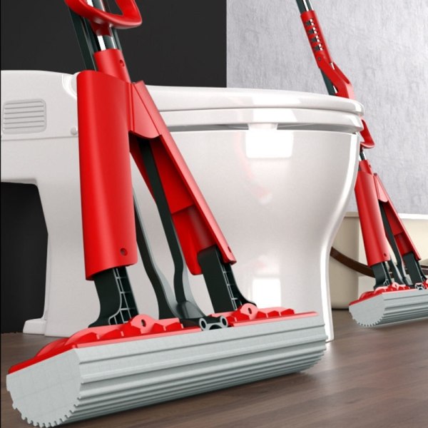 Squeeze Mop Hopfällbar handsfree bomullshuvudmopp Hushåll