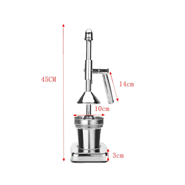 Rostfritt stål Juice Citron Apelsin Vattenmelon Juicer Citron