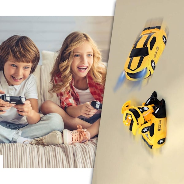 (Gul) RC Deformation Bil Gesture Induction Fjärrkontroll