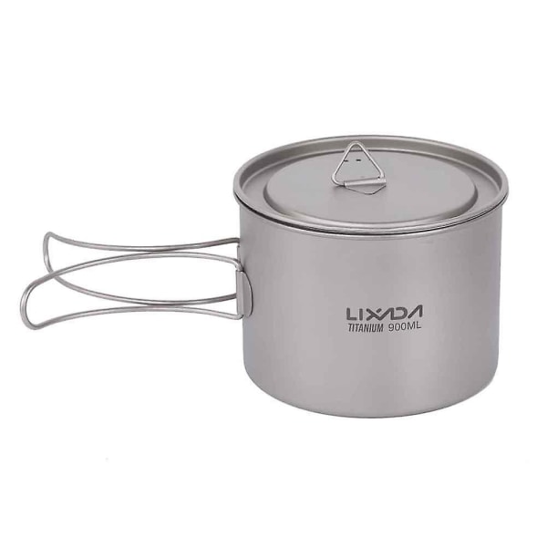 Lixada 900ml ultralätt titan mugg bärbar hängande