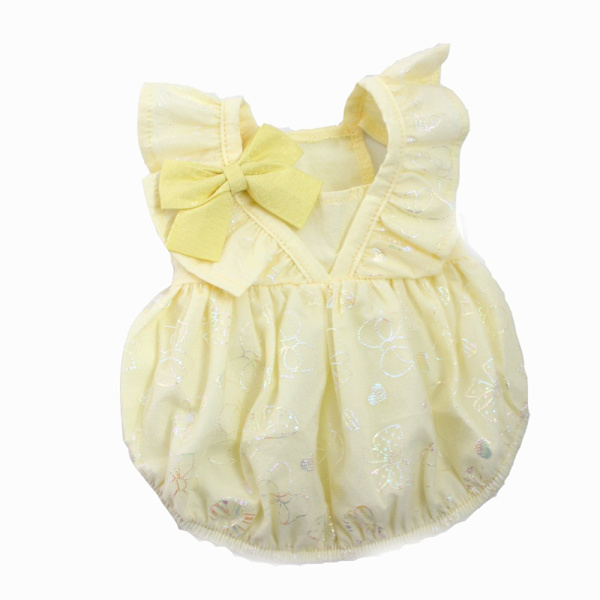Summer Princess Dog Kjol, Tunn Bichon Pudel Puppy Teddy Yellow M