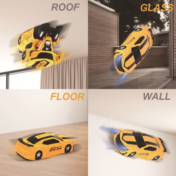 (Gul) RC Deformation Bil Gesture Induction Fjärrkontroll
