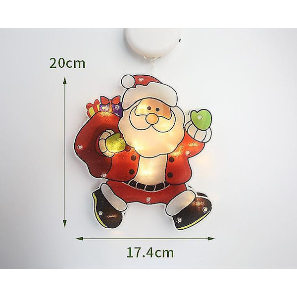 led juldekoration ljus jultomten och snögubbe
