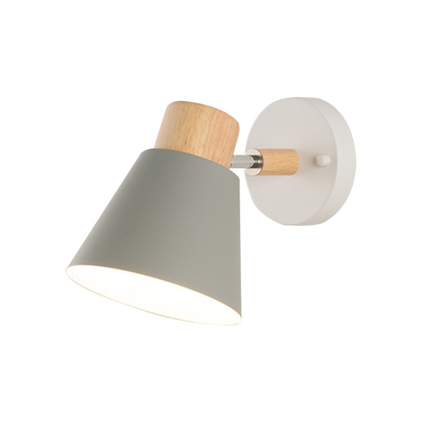 Vägglampa i trä, 10W Trefärgad Enkel Och Kreativ