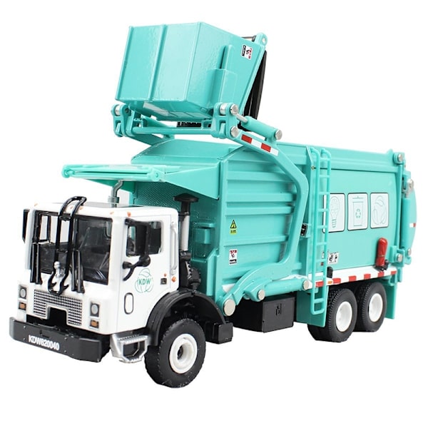 Legering pressgjuten tunna soptransportbil 1:24 Avfall