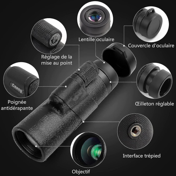 Monocular Telescope 12x50 Hd Telescope Monocular Telescope