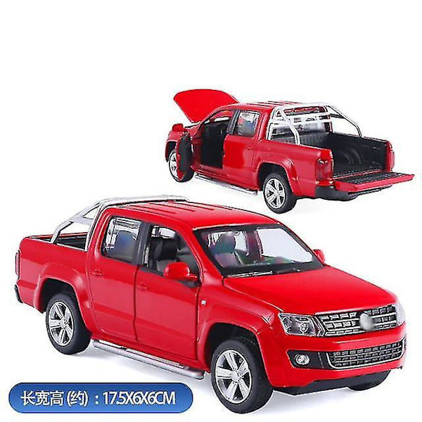 1/30 Alloy Die Cast Amarok Pickup Modell Leksaksbil Simulering