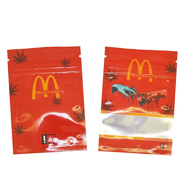 Återförslutningsbara vattentäta förvaringspåsar Plastpåse med blixtlås A 10PCS