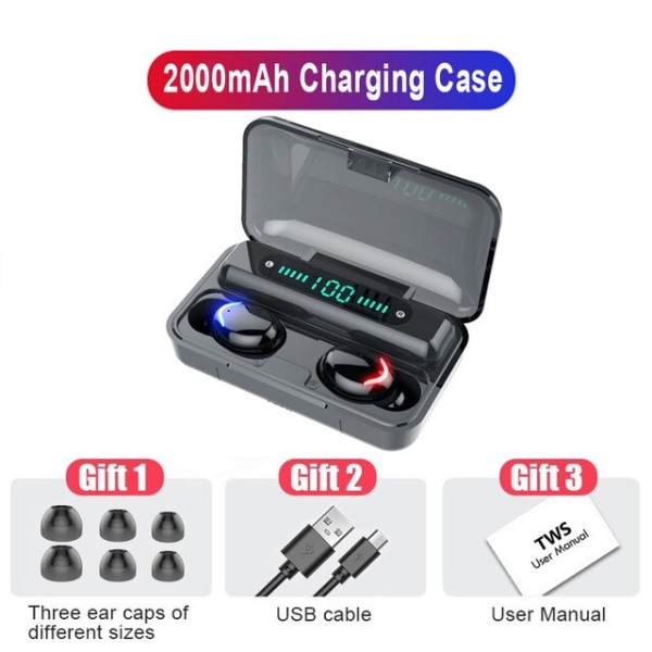 Oringinal F9 5C Fone Bluetooth TWS Fingerprint Touch Headset