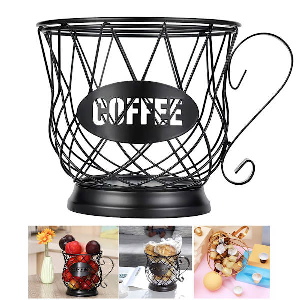 Universal Kaffekapsel Förvaringskorg Kaffekoppskorg