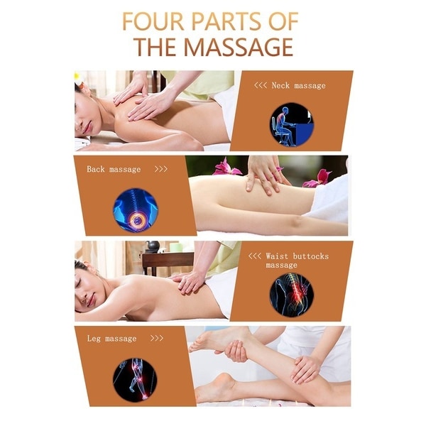 U-form Elektrisk Shiatsu Rygg Nacke Axel Body Massager