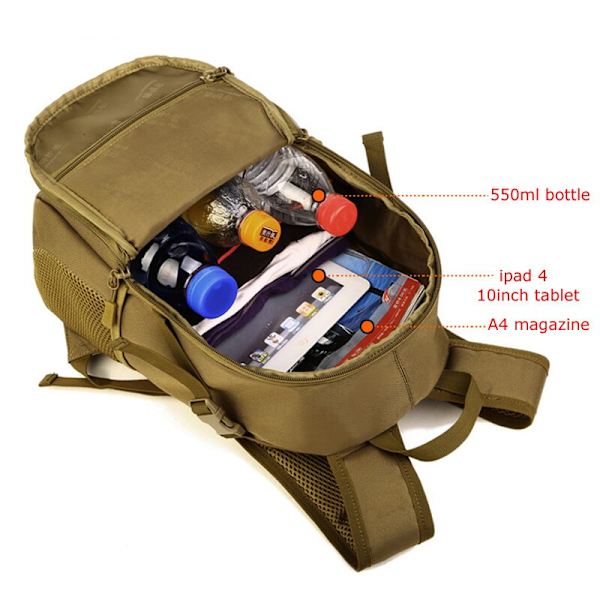 Mini 12L Tactical Backpack Barn Skolväska Nylon Vattentät