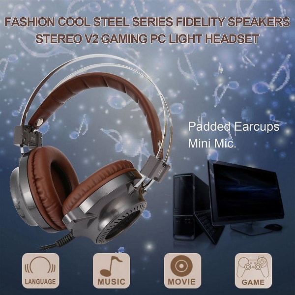 Mode Cool Steel Series Fidelity-högtalare Stereo V2 Gaming