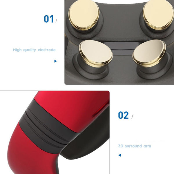 Uppladdningsbar Smart 4D Pulse Uppvärmd Neck Massager Avlastning