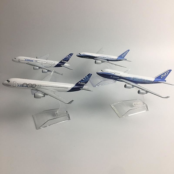 Airbus Boeing flygplan modell flygplan Diecast. V