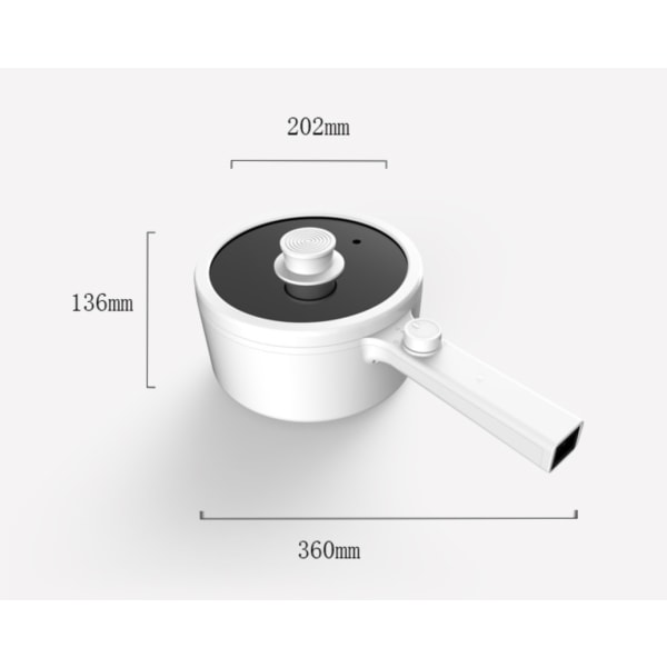 1st 1,5L 220V Vit multifunktionell mini riskokare för hemmet