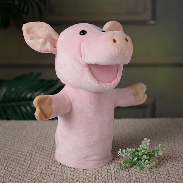 Kawaii Pig Hand Puppets Baby Djur Pedagogisk Hand