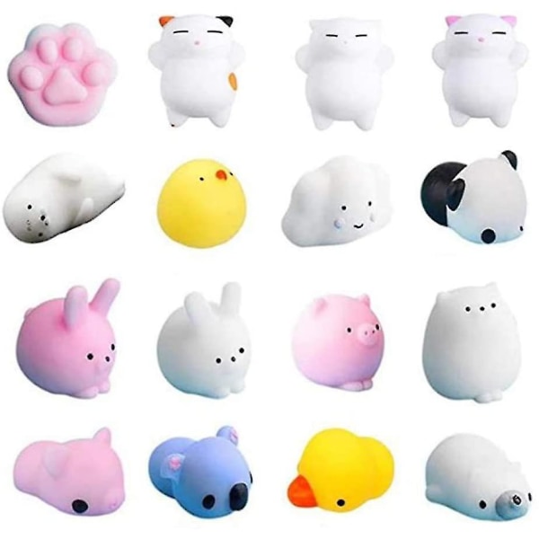 16 st Cat Squishy Mini Squishies Stress Mochi Squishy Toys
