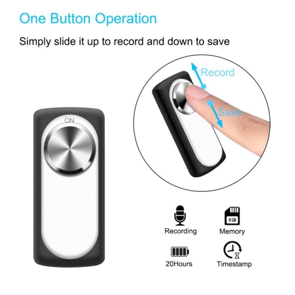 HOT Small Voice Activated Digital o Voice Recorder Inspelning