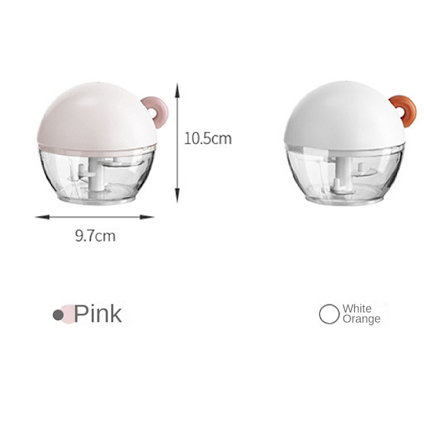 ABS+PS Vitlökspress, lämplig för att skära ingefära Pink