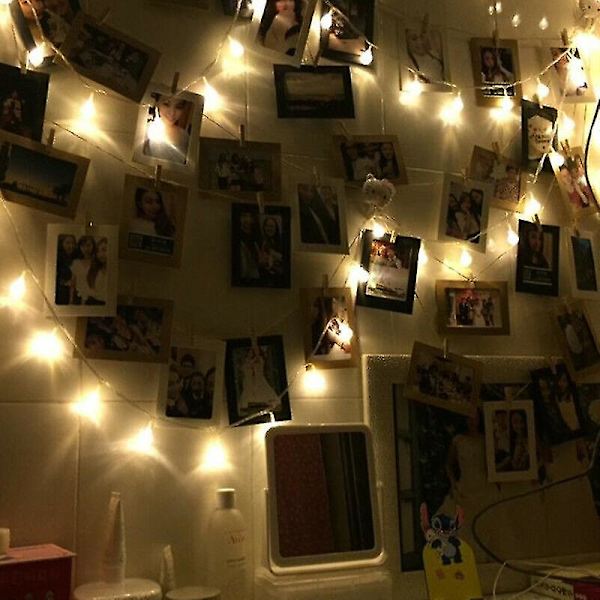 20 Led Power Fairy Light String Lamps House Ourdoor Xmas