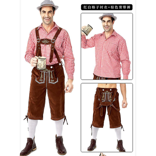 Tyska traditionella Oktoberfest-kläder för män M