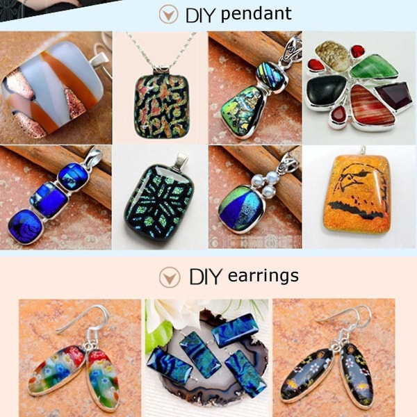 15 Styck Stor mikrovågsugn Kit Glasfusing Kit DIY smycken