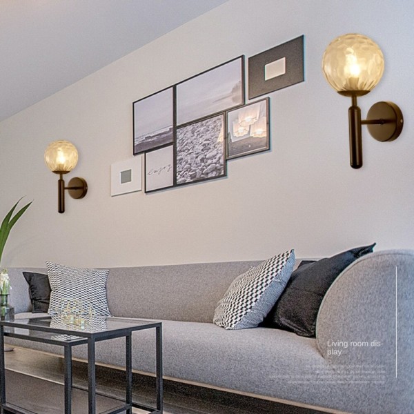 Vägglampa inomhus, kreativ modern minimalistisk stil, 6102 Black