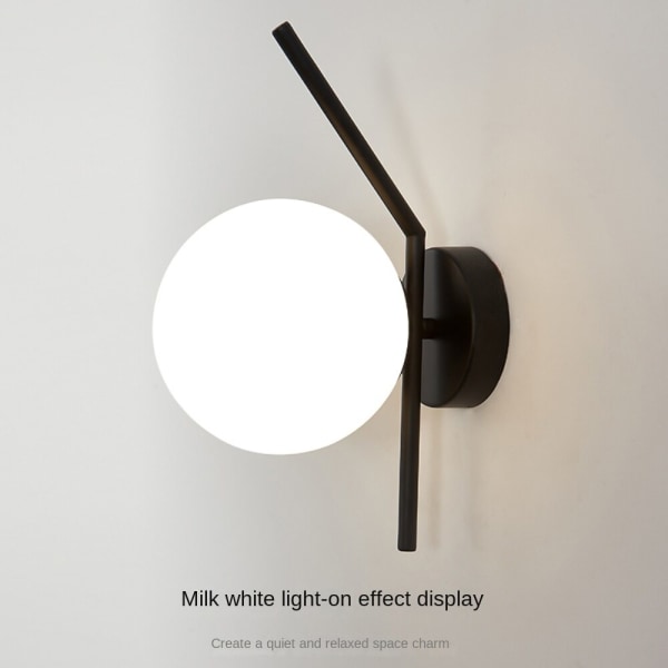 Vägglampa inomhus, kreativ modern minimalistisk stil, 6109 Black