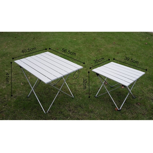 Bärbart utomhus fällbart bord av aluminiumlegering Grillbord