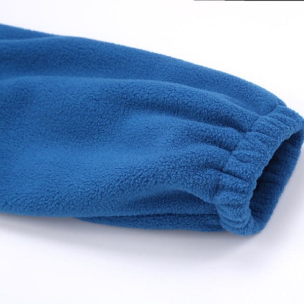 S-3XLPolar fleece herrjacka, tjock fleece utomhus Blue L