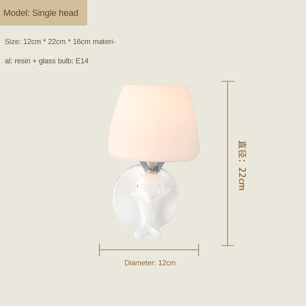 Vägglampa för inomhus, Creative Modern Simple Style, 4016