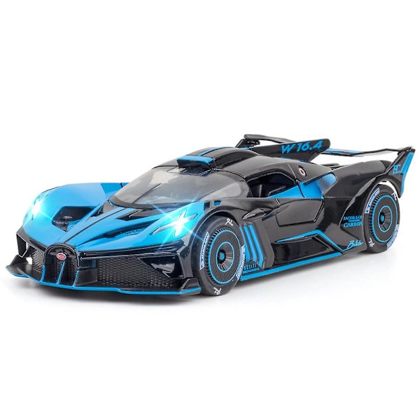 1:24 Alloy Casting Car Model Bugatti Bolode-liknande leksaksbil Red