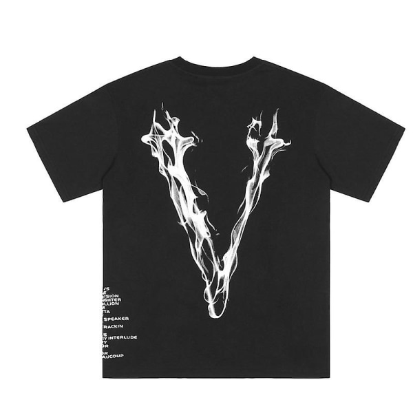 2022 Vlone T-shirt herr, kortärmad sommar Hip Hop L