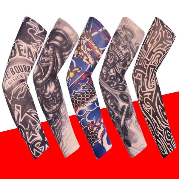 3d-tatuering Uv-skyddsarmhylsa R