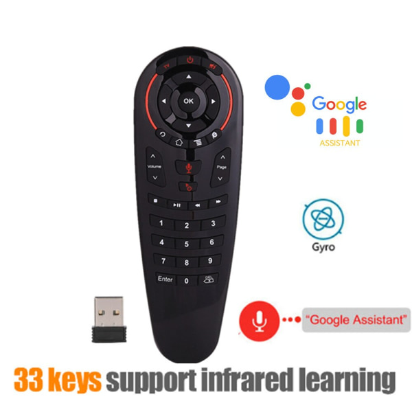G30S Air Mouse trådlös tangentbord Röstfjärrkontroll