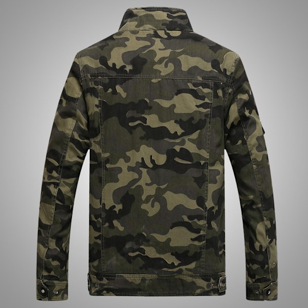 Höstens Bomberjackor för män Casual Man Camouflage Army