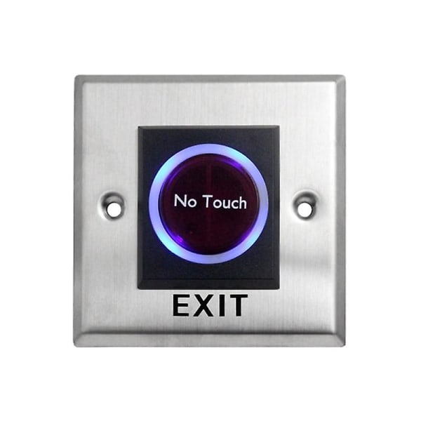 No Touch Infraröd utgångsknapp Dörrsensorbrytare E10-English LOGO