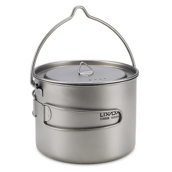 Lixada 900ml ultralätt titan mugg bärbar hängande