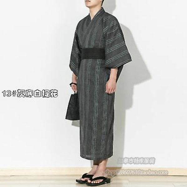 Traditionell Japan Kimono Yukata Herrförband 95 % bomull 4 M