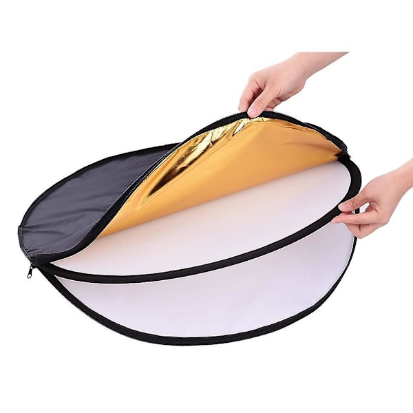 24" 60 cm skiva 5 i 1 multi hopfällbar fotografering