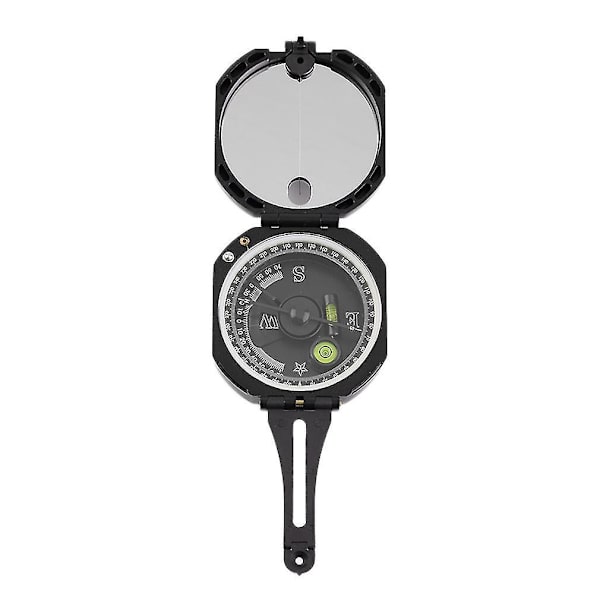 Black Pocket Transit Geologisk Kompass med 0-360 grader