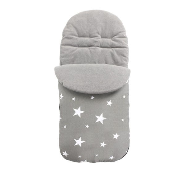 42*92CM Barnvagnssovsäck, lämplig för att gå ut i grey and white stars
