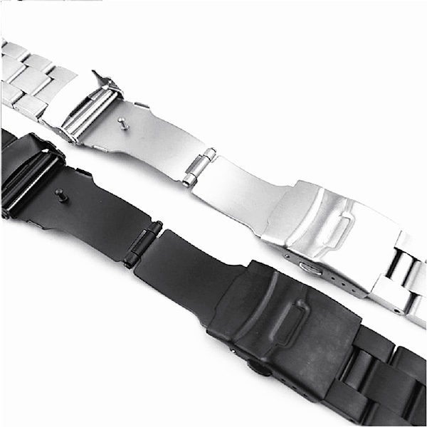 18/19/20/21/22/24mm rostfritt stålband för SKX007009 för Silver 19mm